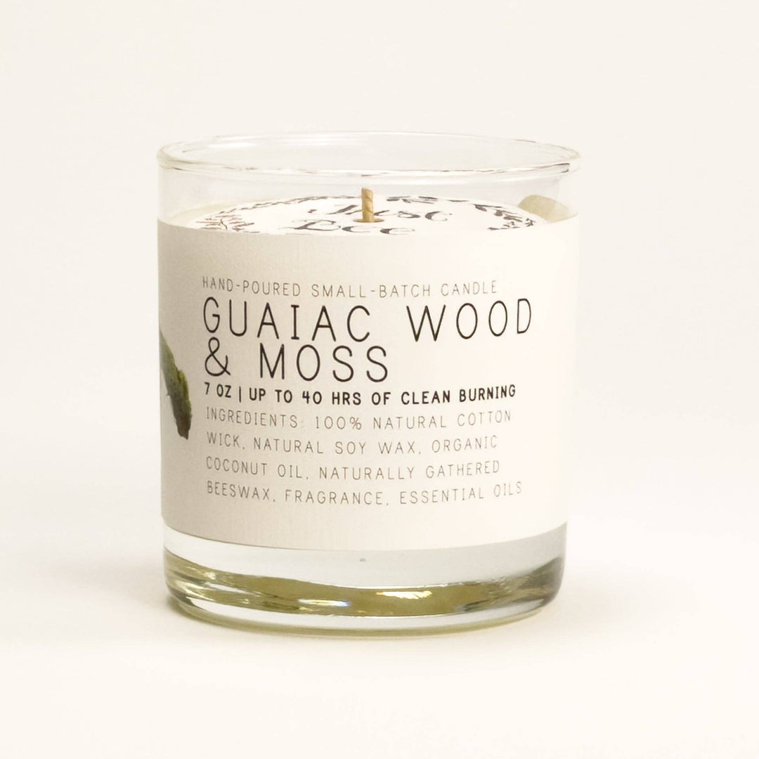 Guaiac Wood & Moss Candle by Just Bee