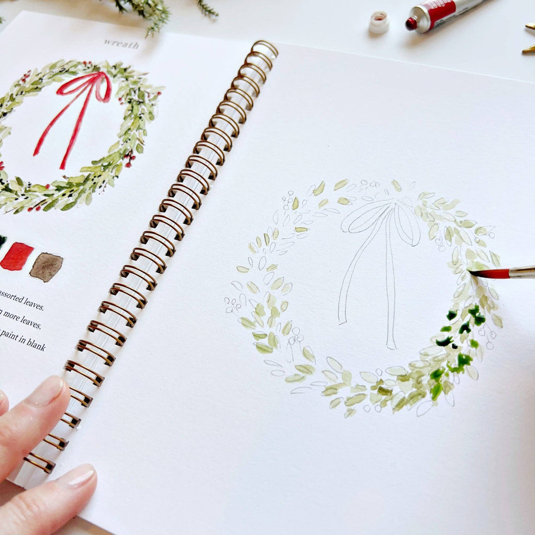 Christmas Watercolor Workbook by Emily Lex