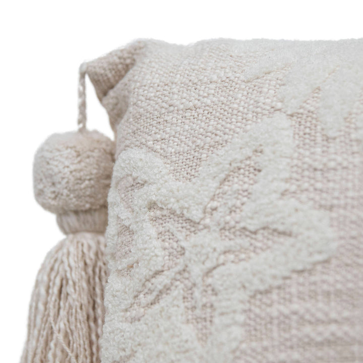 Hand Woven Floral Bird Pillow