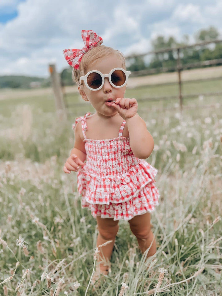 Kids Round Vanilla Sunglasses