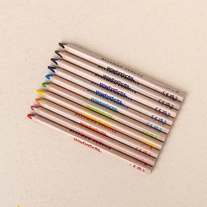 Beeswax 10pk  Pencils Jumbo Triangles