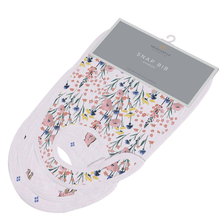 Wildflowers Snap Bibs Set of 3