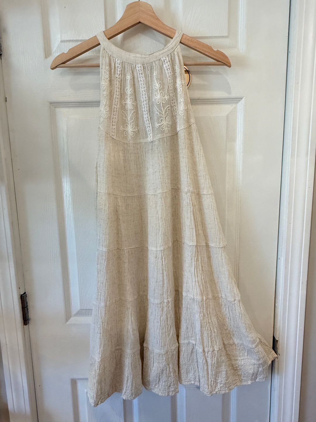 High Neck Tiered Dress