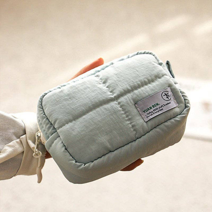 Solid Color Nylon Waterproof Makeup Bag