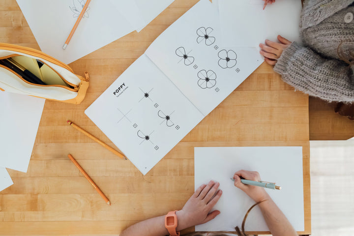 Modern Flowers: A How to Draw Book for Kids