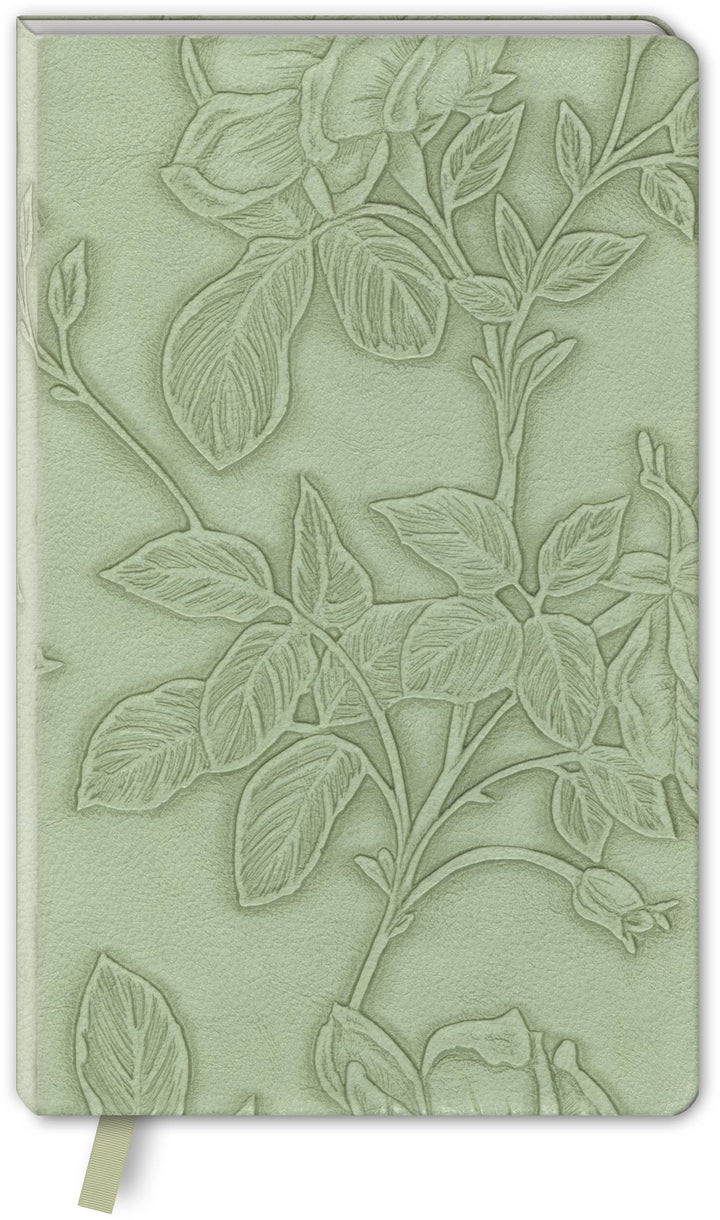 Sage Embossed Floral Softcover Journal