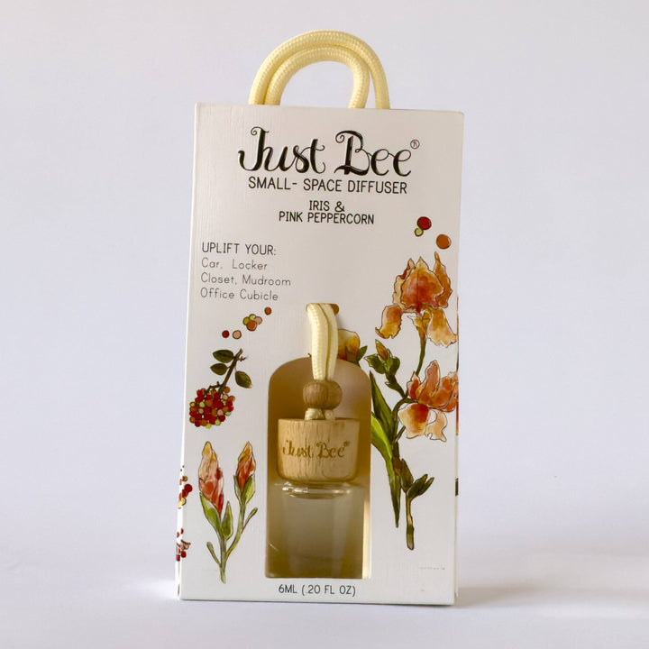 Iris & Pink Peppercorn Small Space Hanging Diffuser by Just Bee