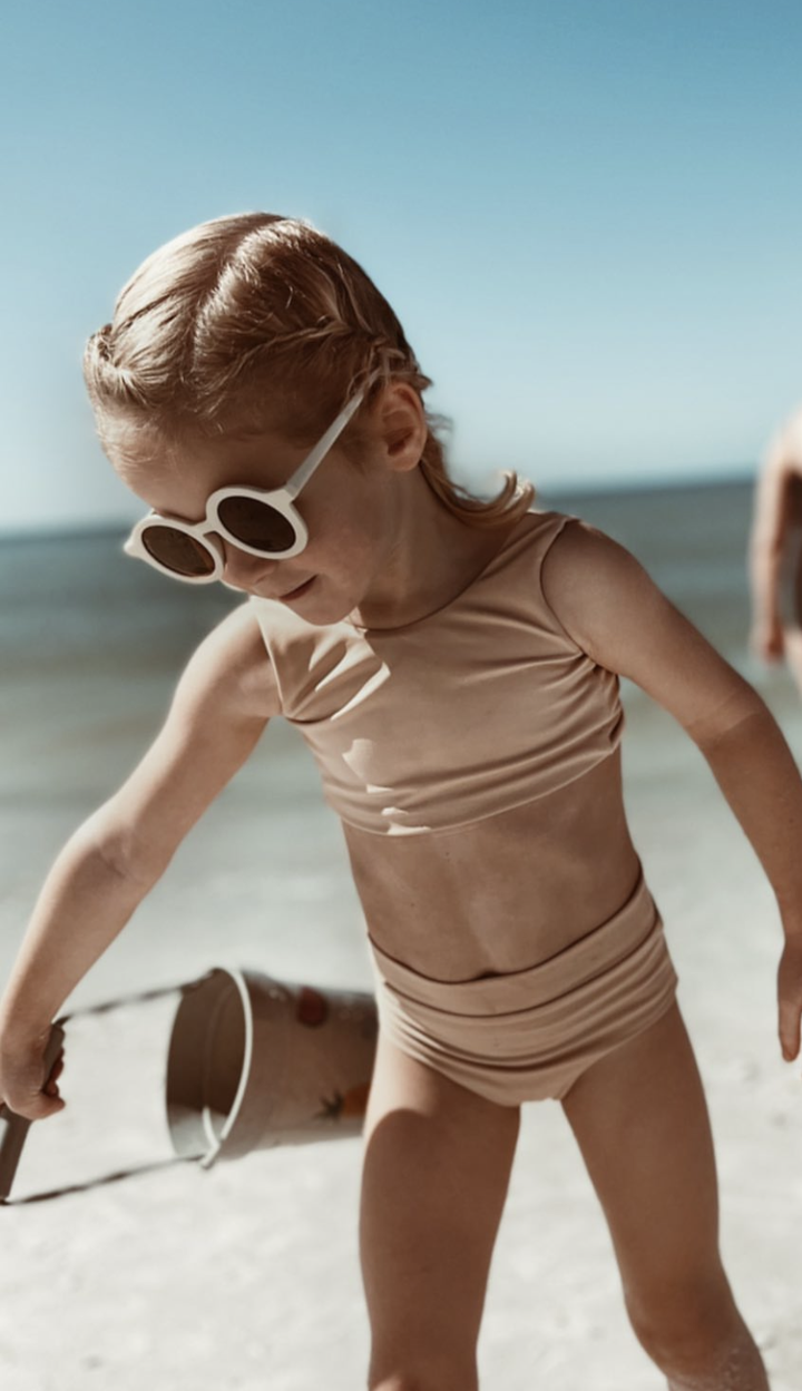 Kids Round Vanilla Sunglasses