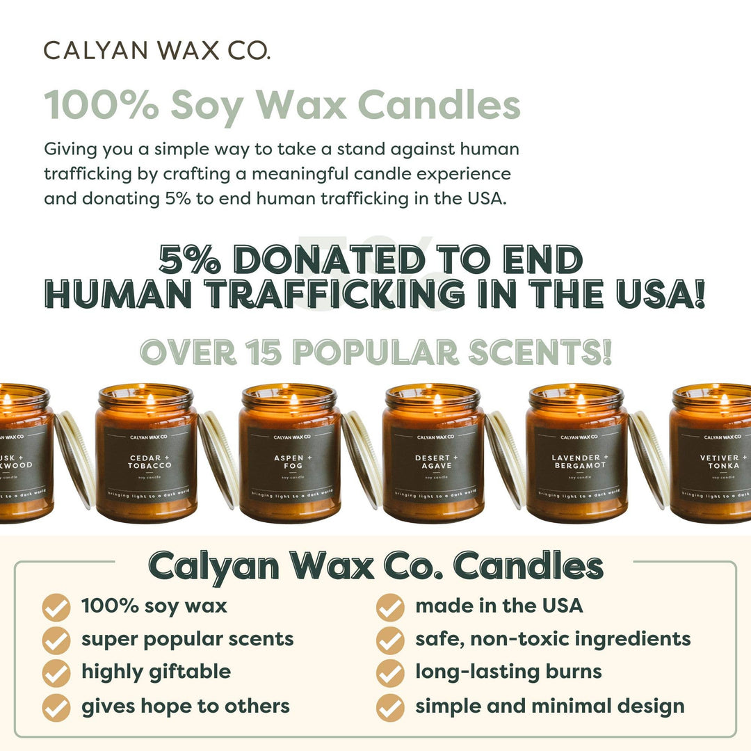 Aspen + Fog - Amber Jar Soy Candle