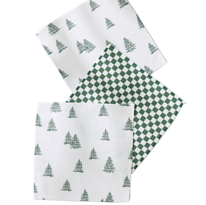 Claret Dishcloth Set by Geometry