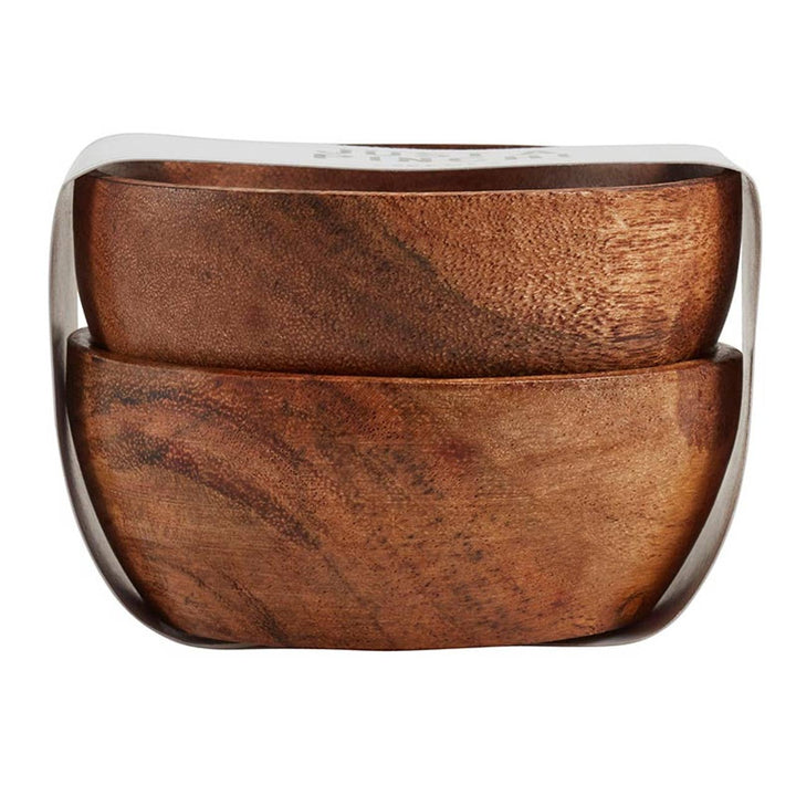 Mini Acacia Pinch Pots - Set of 2