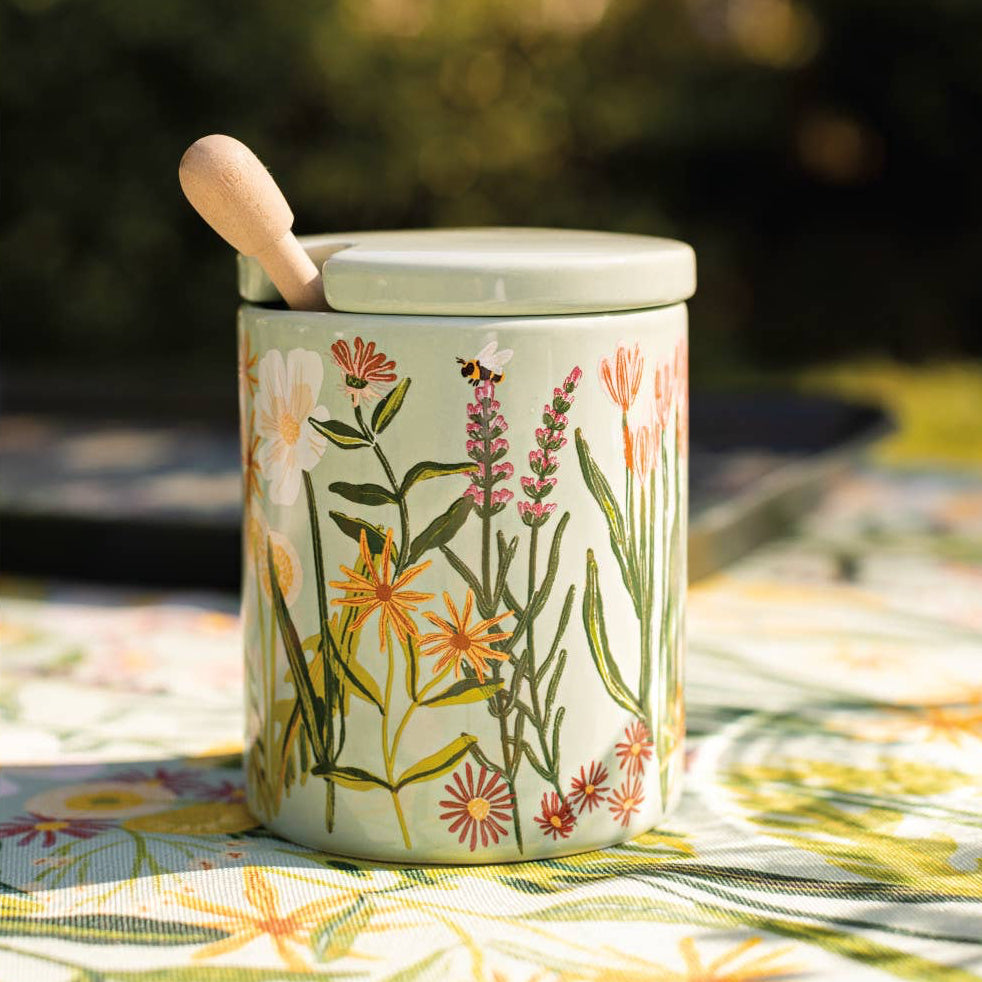 Bees & Blooms Honey Pot