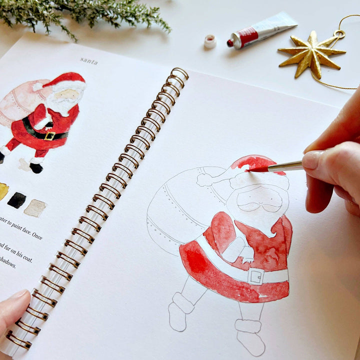 Christmas Watercolor Workbook by Emily Lex
