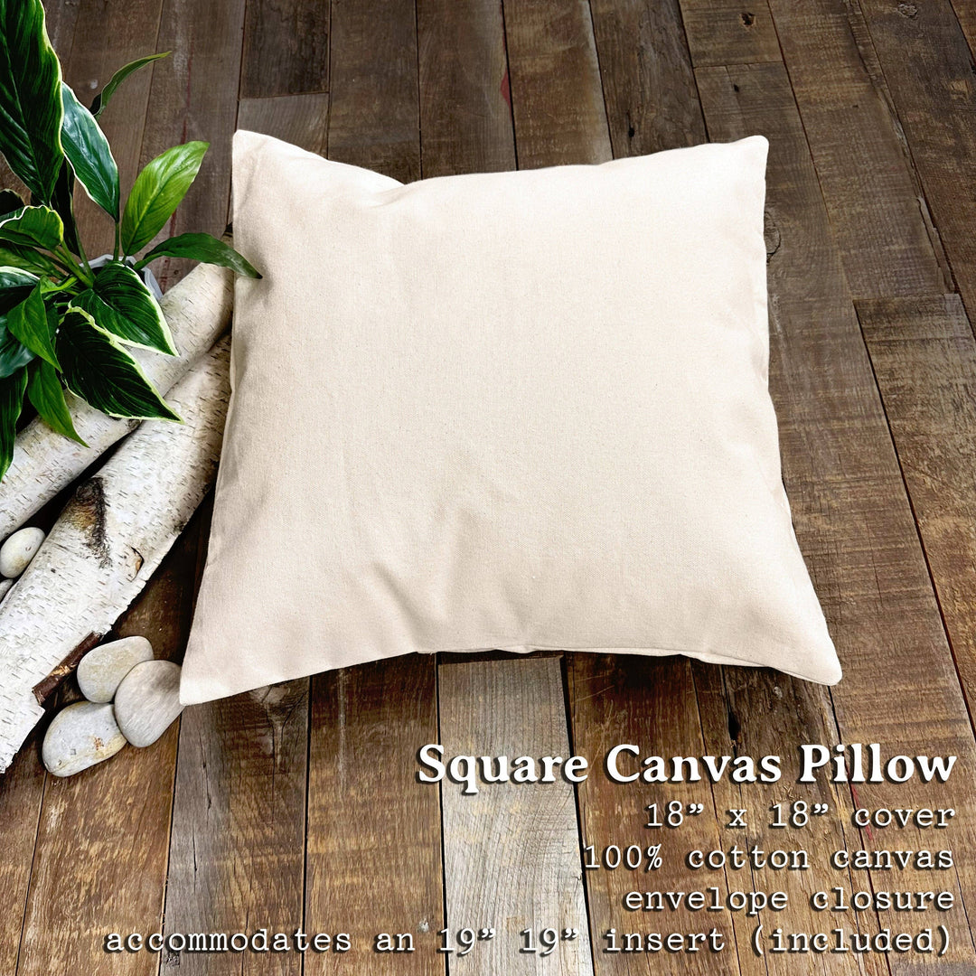 White Mountains Watercolor Ski Pillow