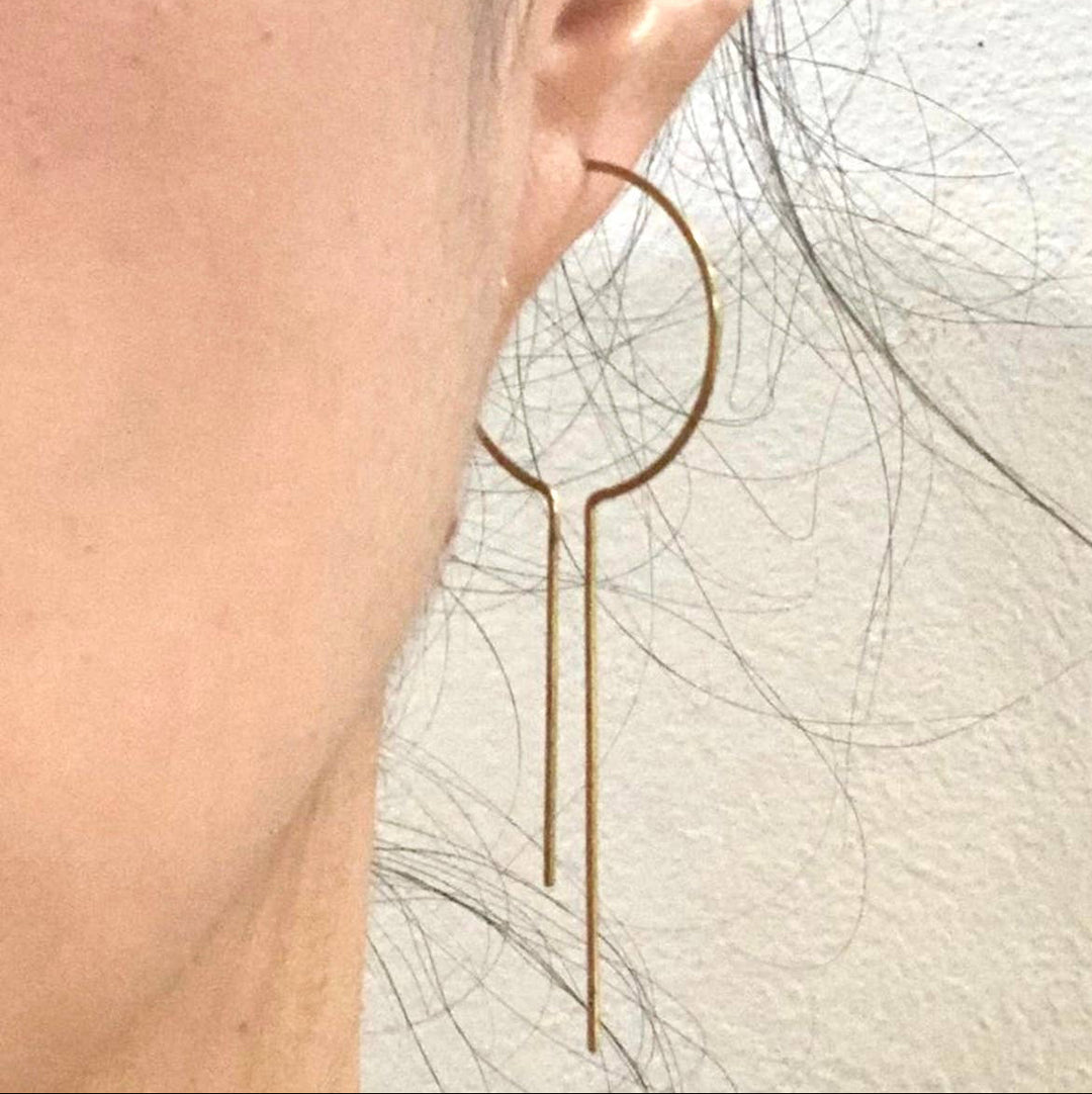 Minimalist Open Bar Hoops