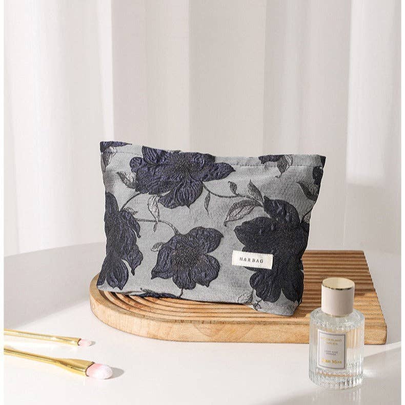 Colorful Embroidery Portable Cosmetic Bag