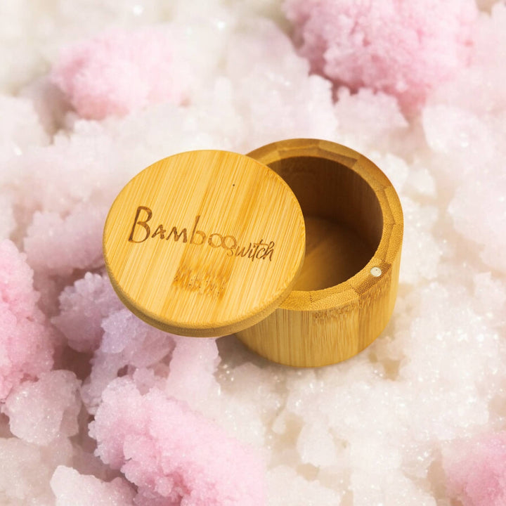 Bamboo Bath Salt Storage Container