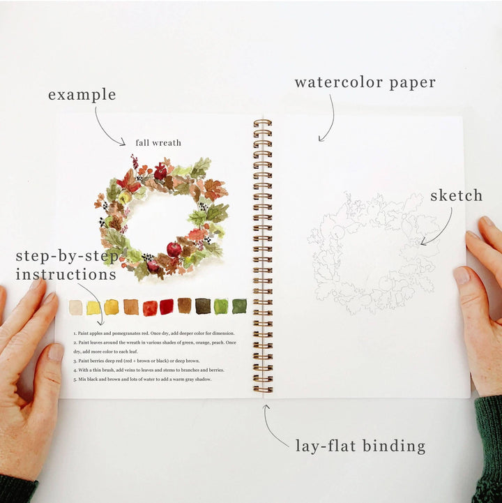 Autumn Watercolor Workbook by Emily Lex