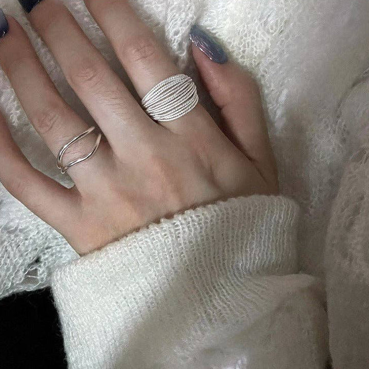 Braided Wire Open Ring