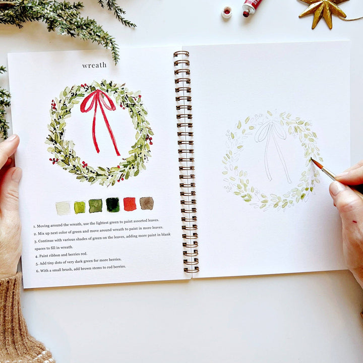 Christmas Watercolor Workbook by Emily Lex