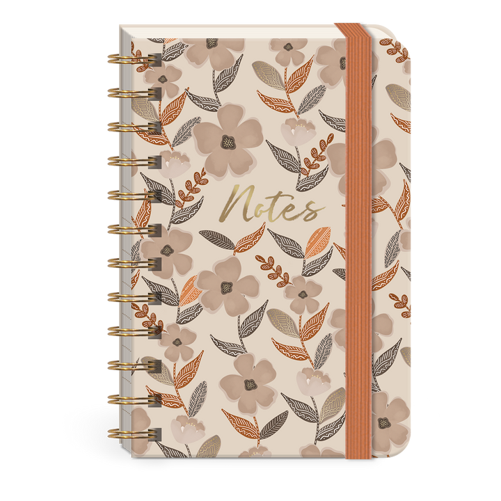 Fall Floral Spiral Pocket Notebook
