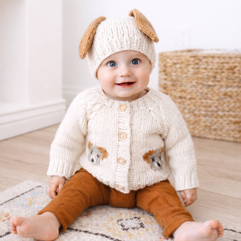 Puppy Cardigan Sweater