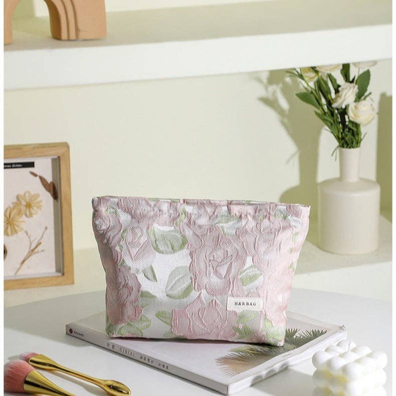 Colorful Embroidery Portable Cosmetic Bag
