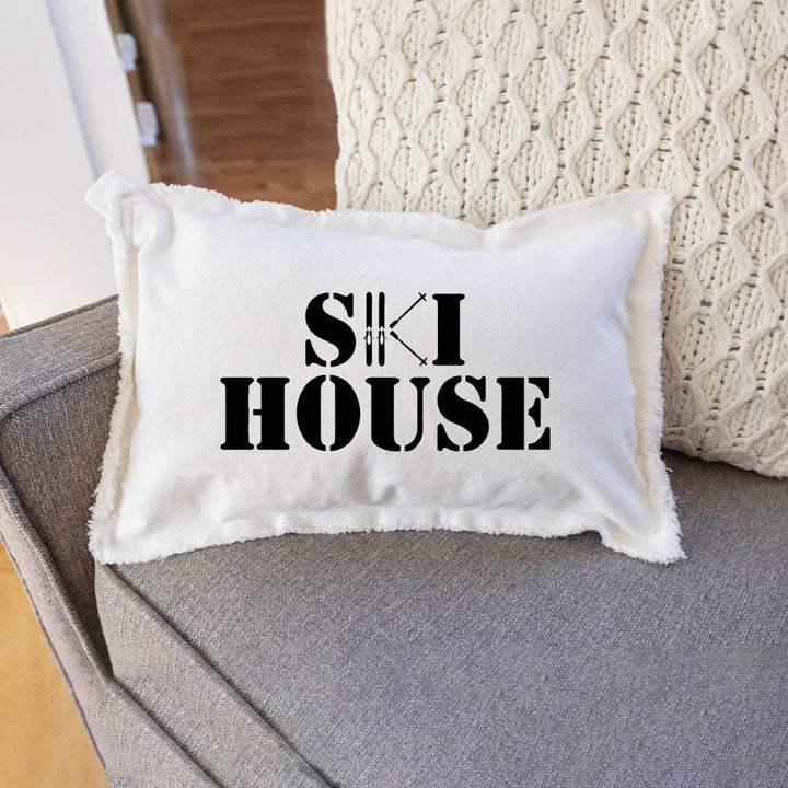 Ski House Lumbar Pillow