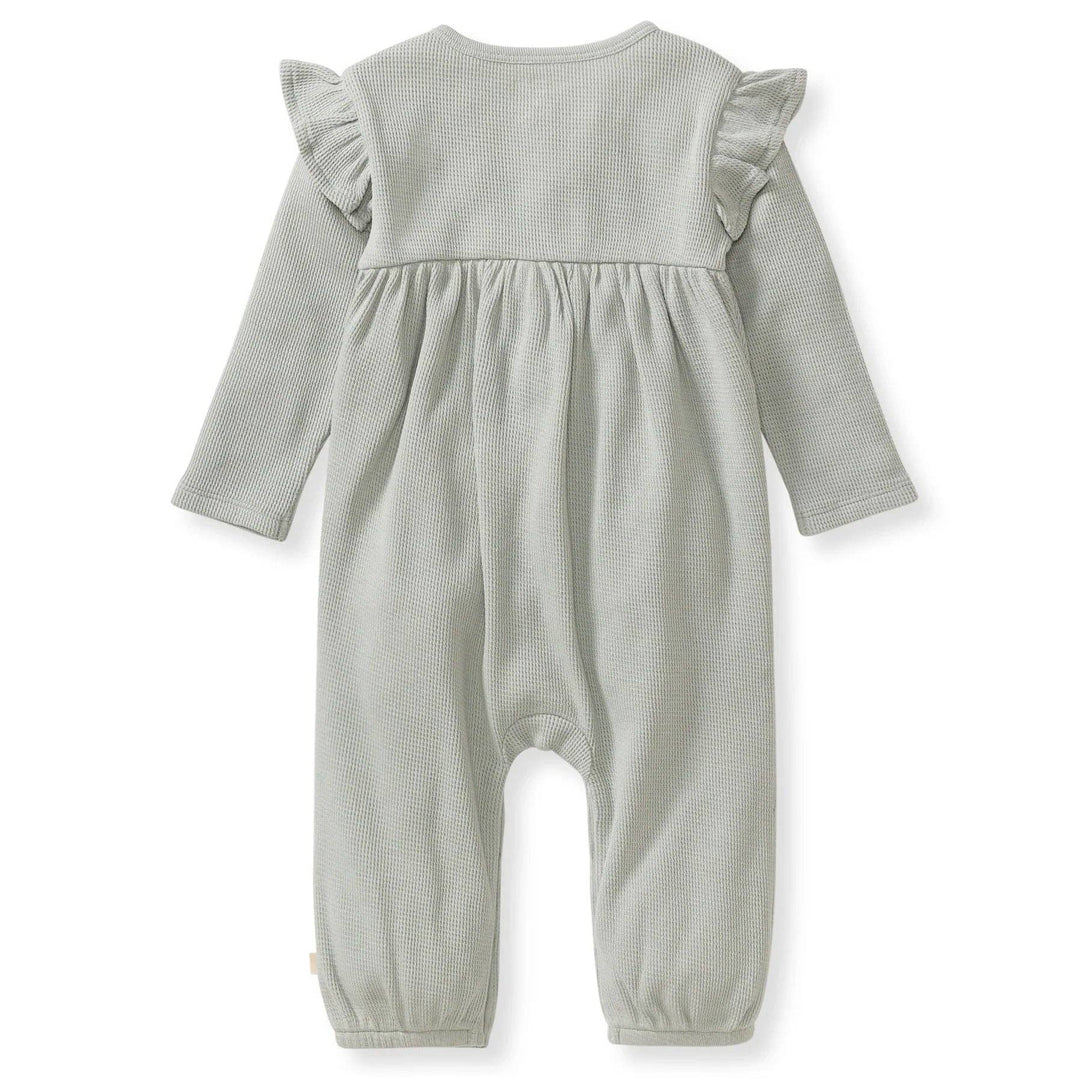 Organic Cotton Baby Girl Thermal Jumpsuit
