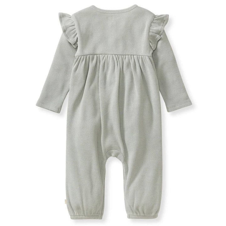 Organic Cotton Baby Girl Thermal Jumpsuit