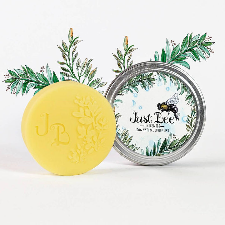 Unscented Beeswax Natural Lotion Bar