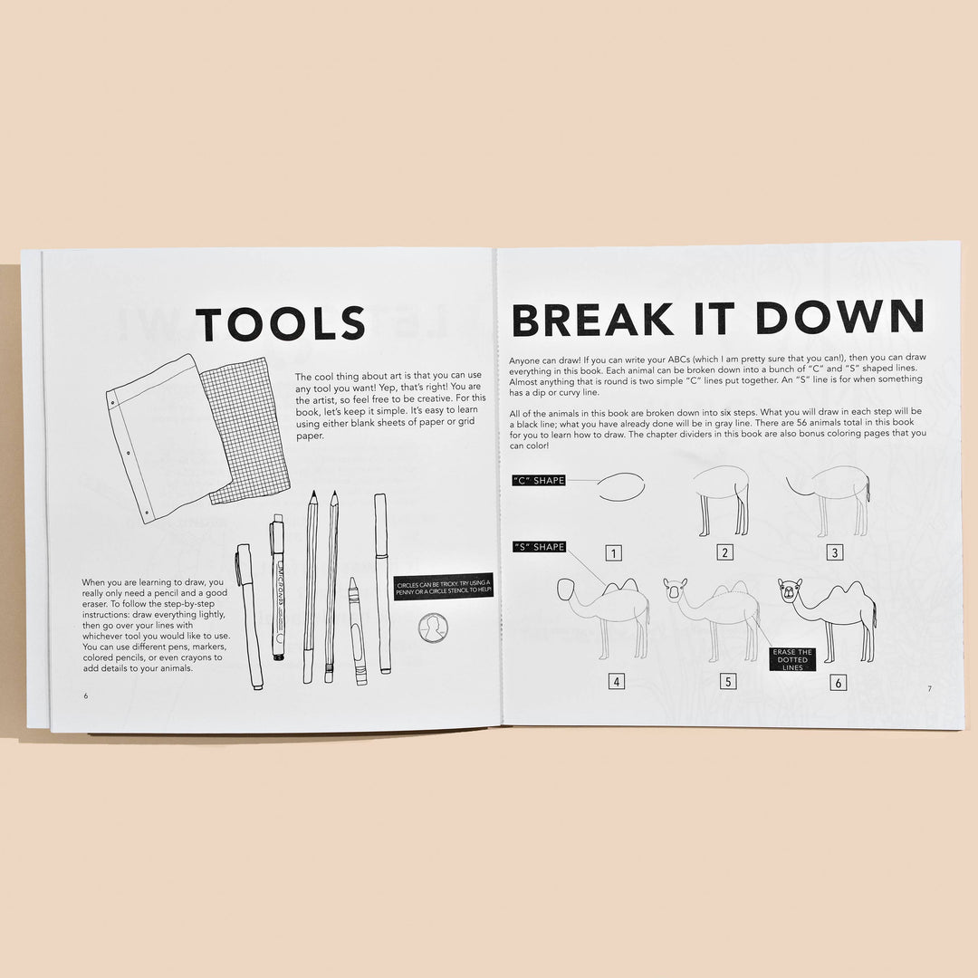 All The Animals: A How to Draw Art Book for Kids