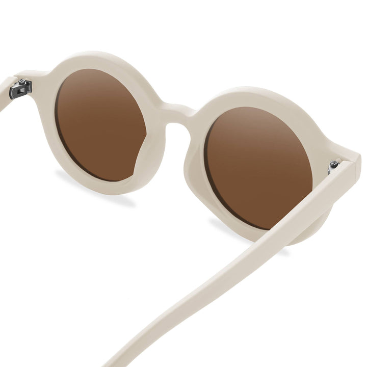 Kids Round Vanilla Sunglasses