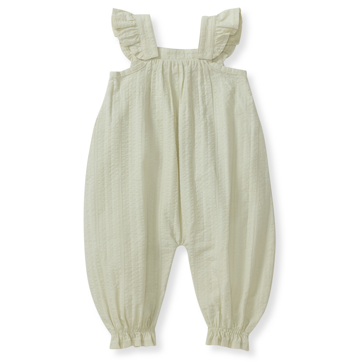 Seersucker Organic Baby Girl Jumpsuit