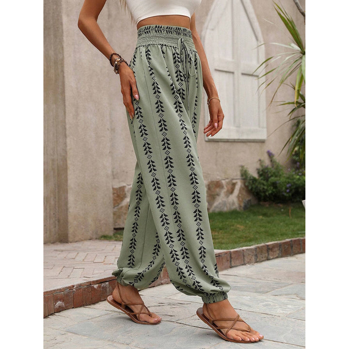 Bohemian Wide Leg Printed Pants