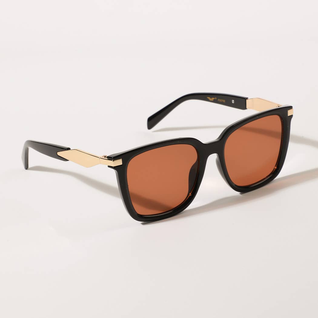 Metal Deco Frame Fashion Sunglasses