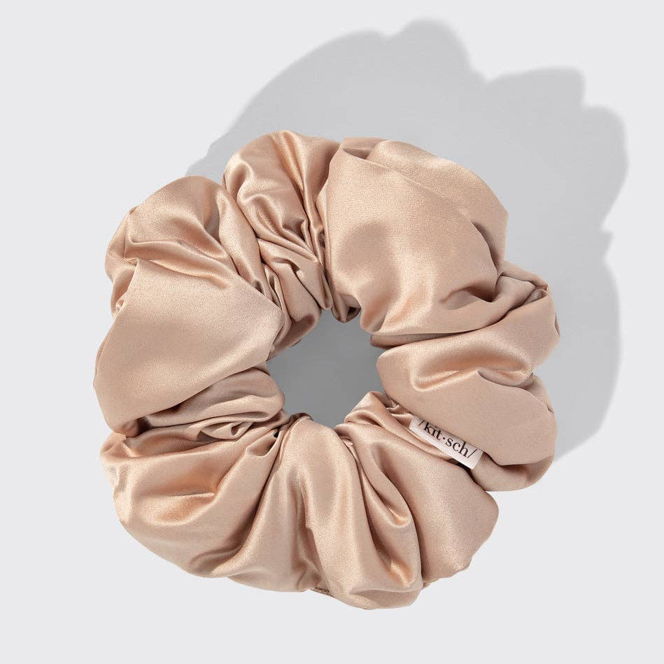 Blush 4 pc Satin Pillow Scrunchies