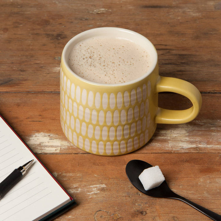 Ochre Imprint Stoneware Mugs 12 oz