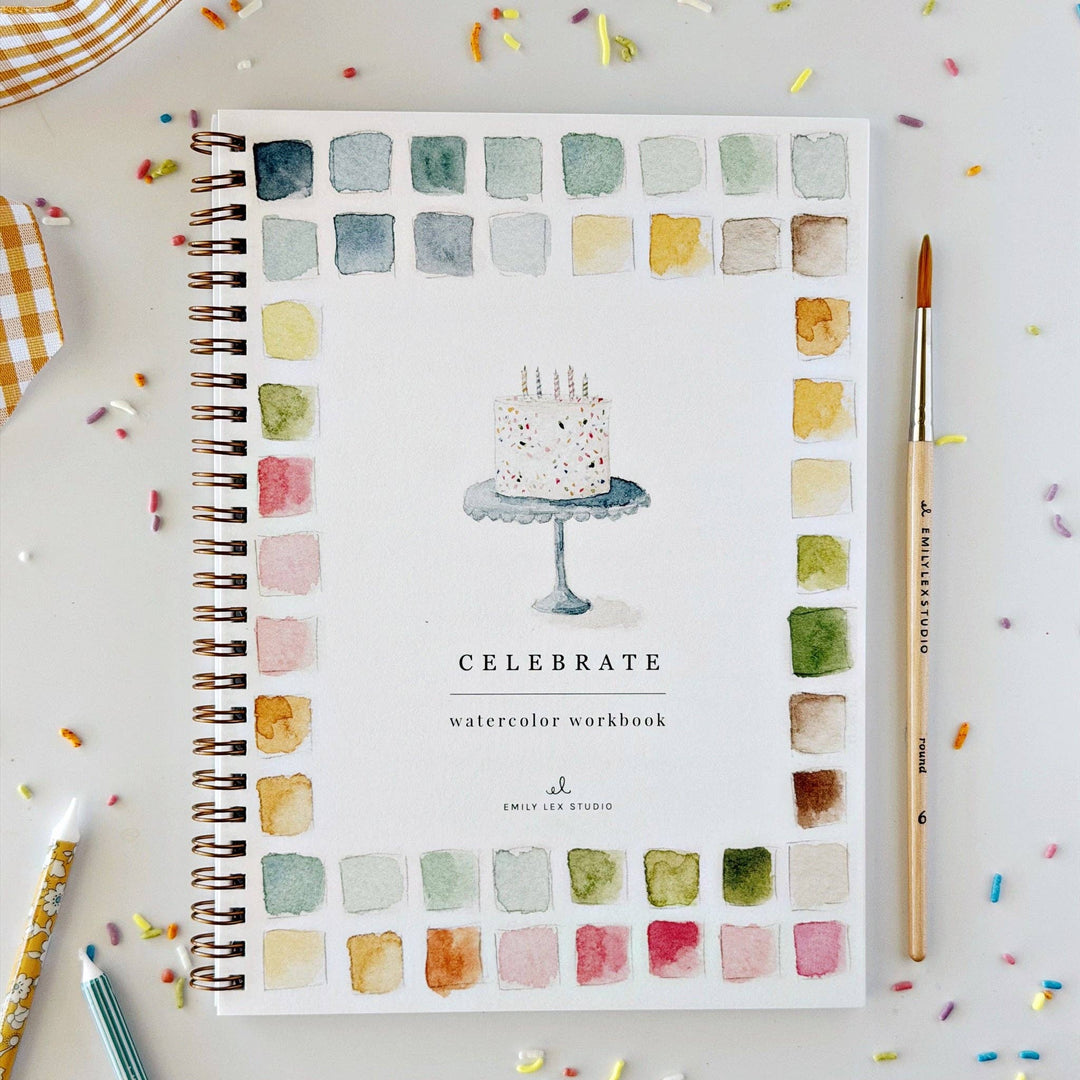 Celebrate Watercolor Workbook by Emily Lex