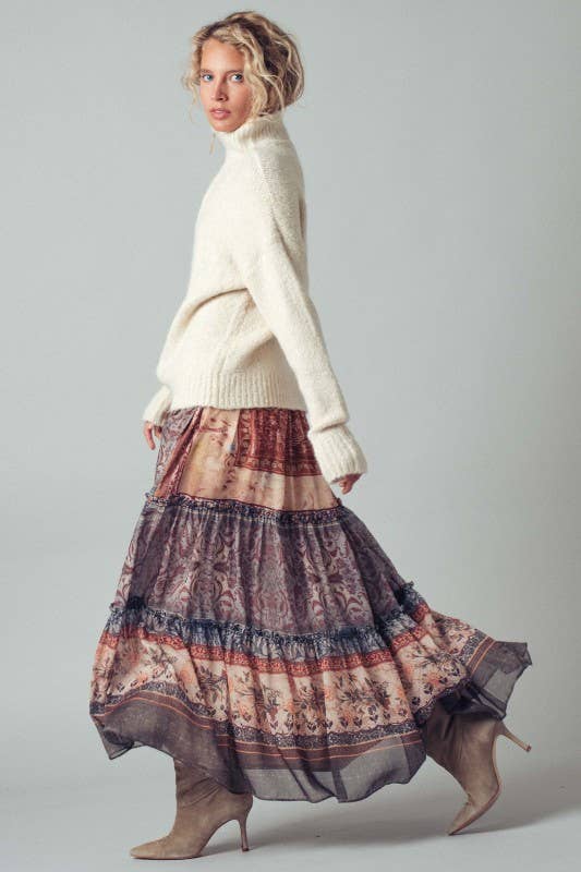 Ivory Textured Quarter-Zip Sweater