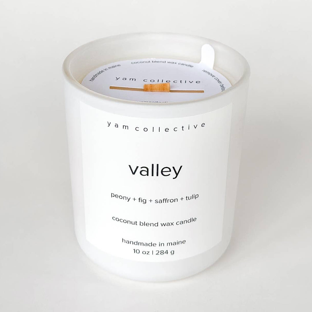 Valley Matte White Candle: Tulip + Fig