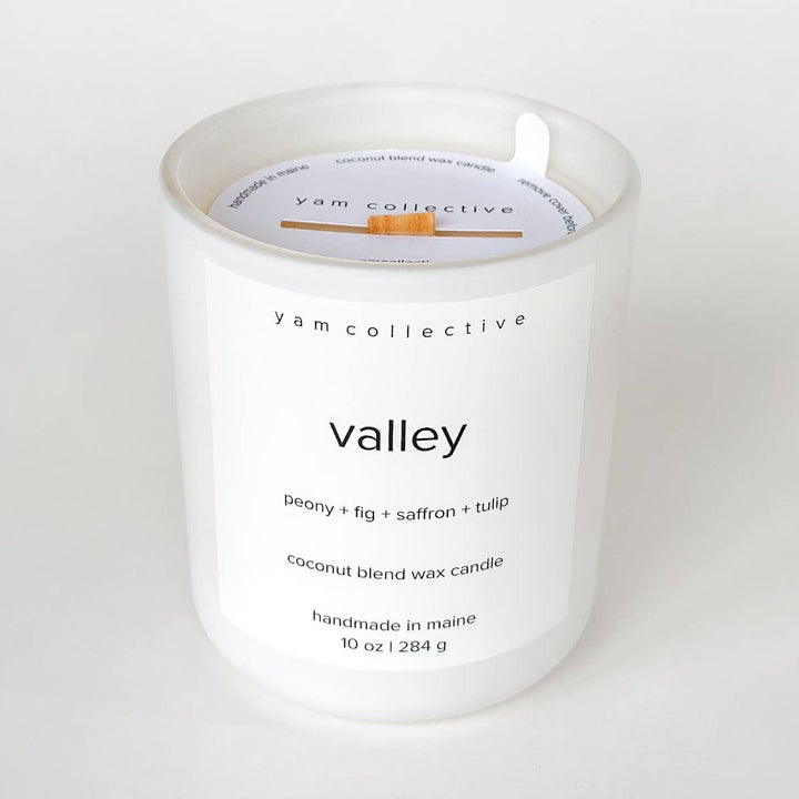 Valley Matte White Candle: Tulip + Fig