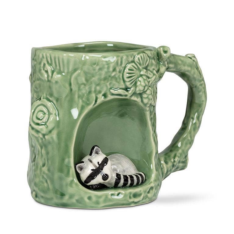 Tree Look Raccoon Mug