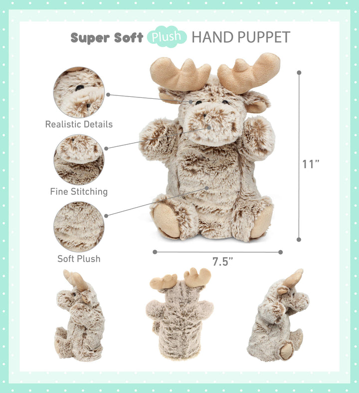 Moose Plush Hand Puppet