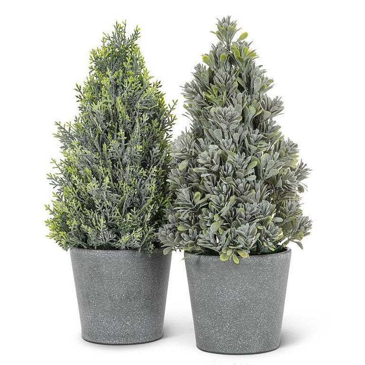Cedar Look Potted Cone Tree
