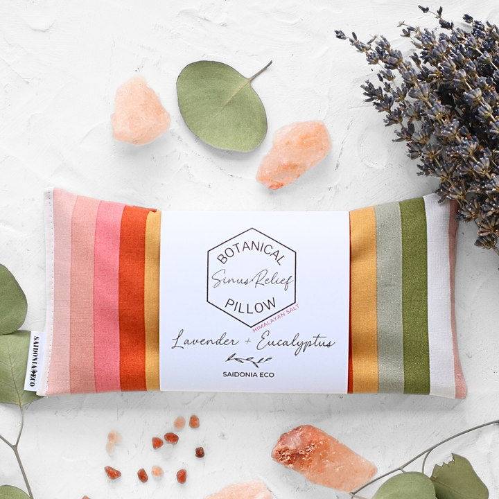 Eucalyptus Lavender + Himalayan Salt Sinus Relief Pillow