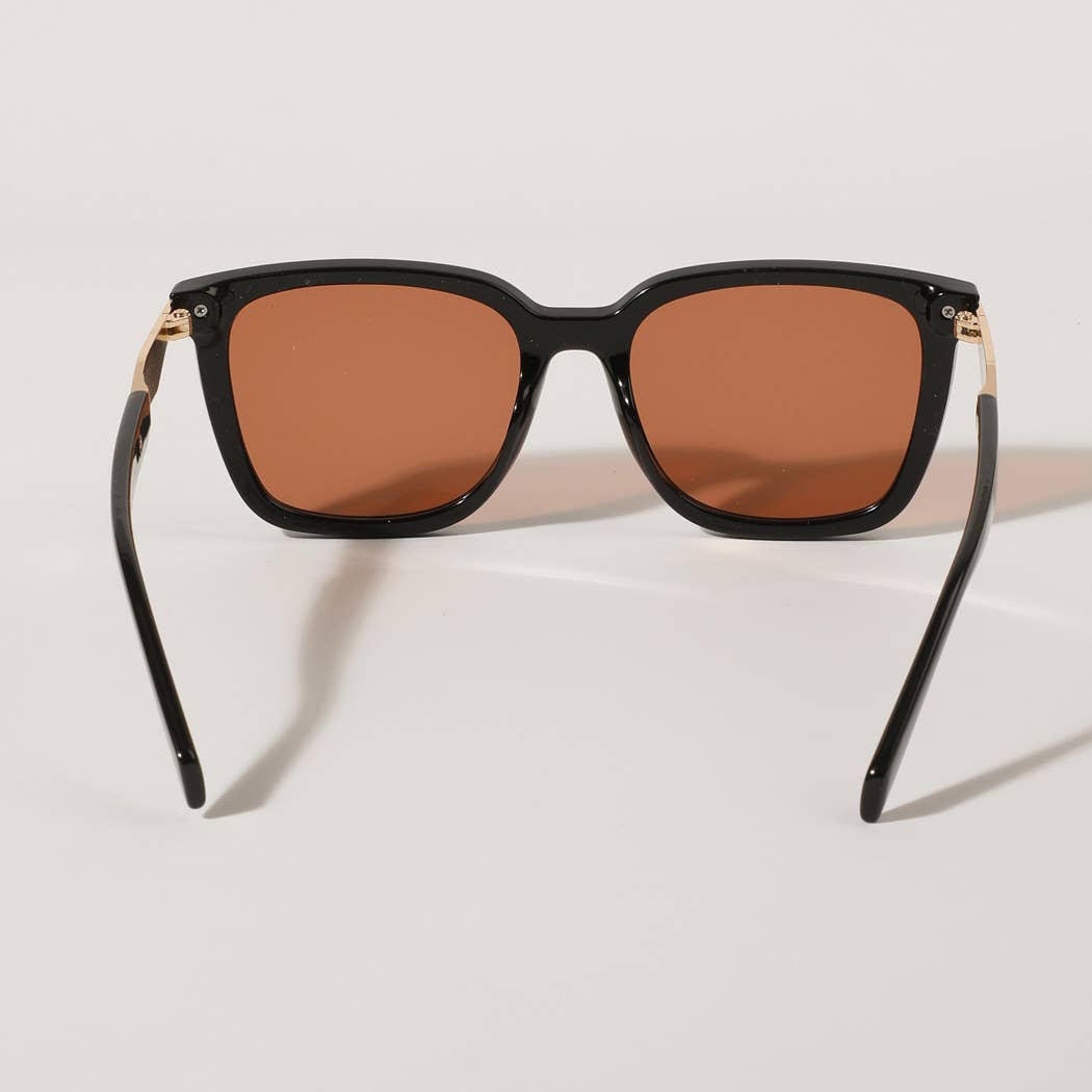 Metal Deco Frame Fashion Sunglasses