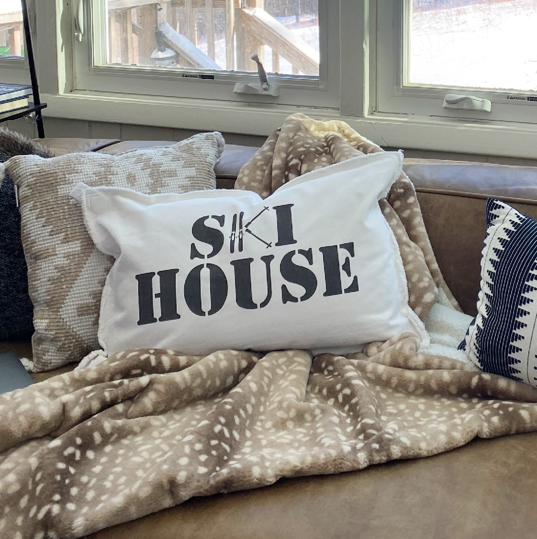 Ski House Lumbar Pillow