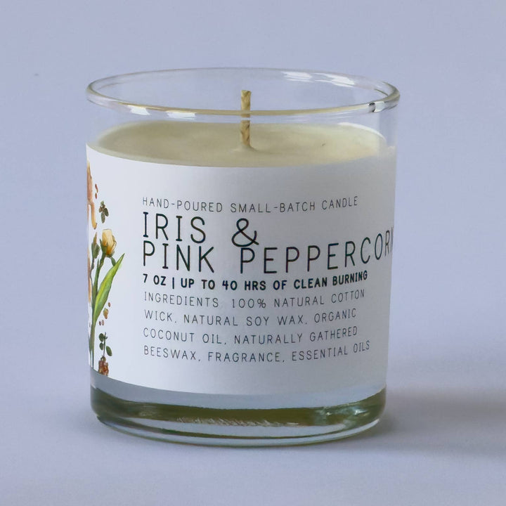 Iris & Pink Peppercorn Candle by Just Bee