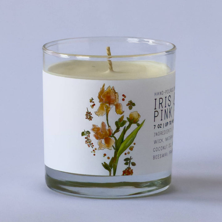 Iris & Pink Peppercorn Candle by Just Bee